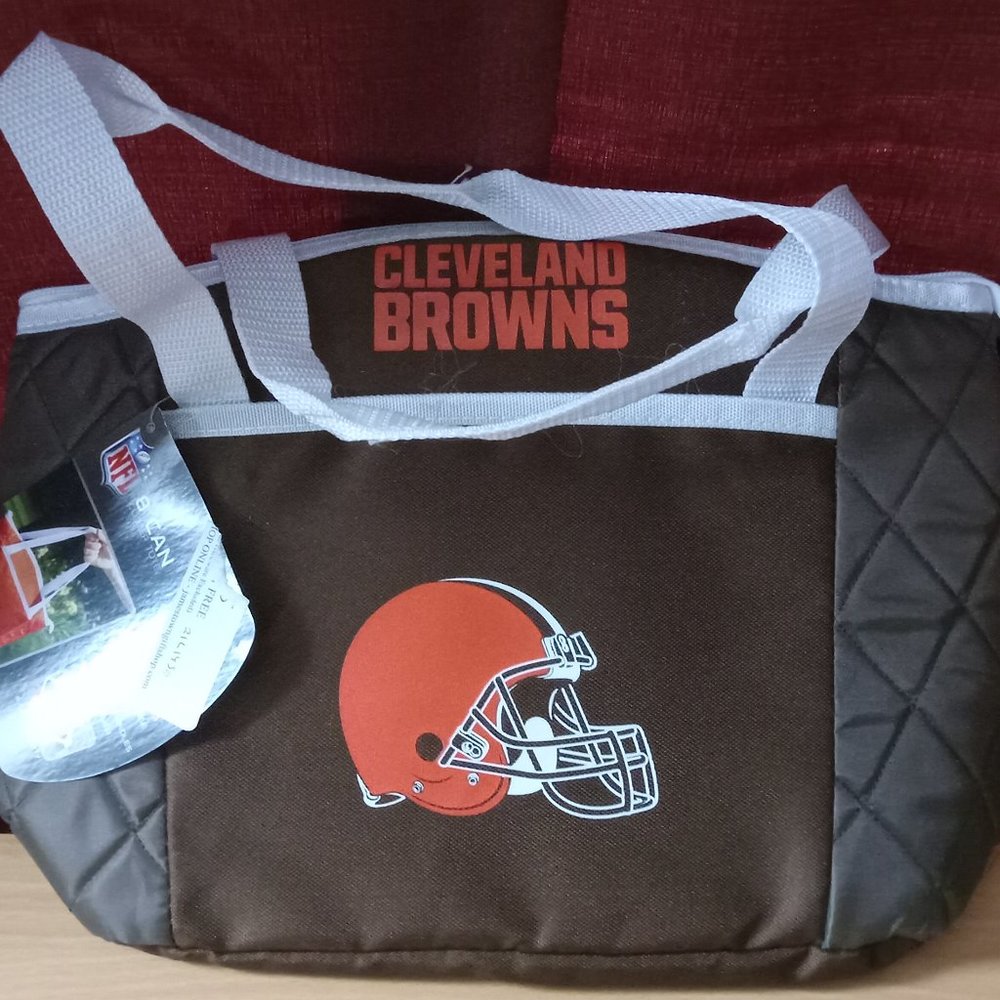 NEW Cleveland Browns NFL Rawlings Team Can Cooler Lunch Bag